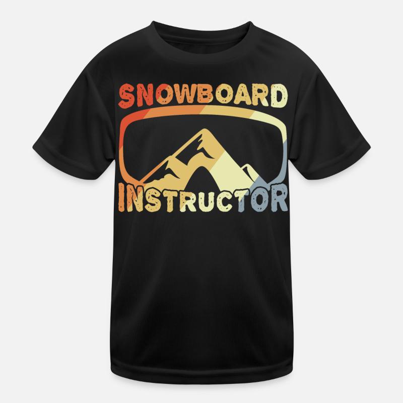 Snowboard Instructor Kids Functional T-Shirt