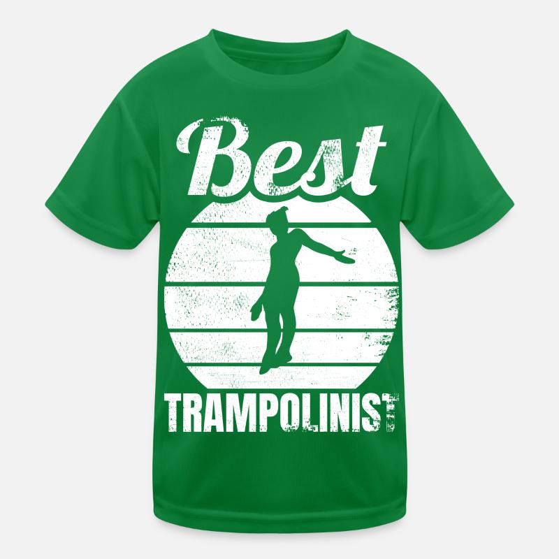 Funny trampoline jumper Kids Functional T-Shirt