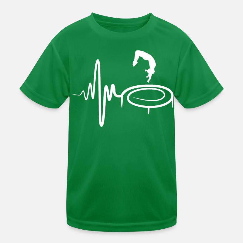 Trampolin Kind Kinder Funktions-T-Shirt