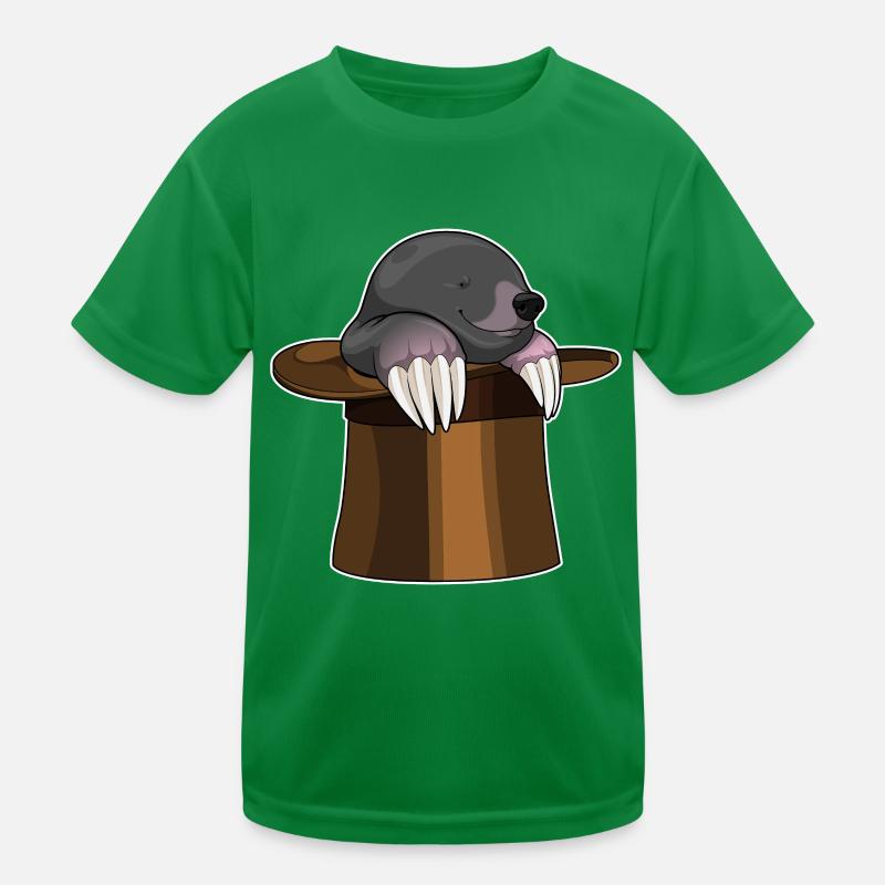 Maulwurf Zylinder Kinder Funktions-T-Shirt