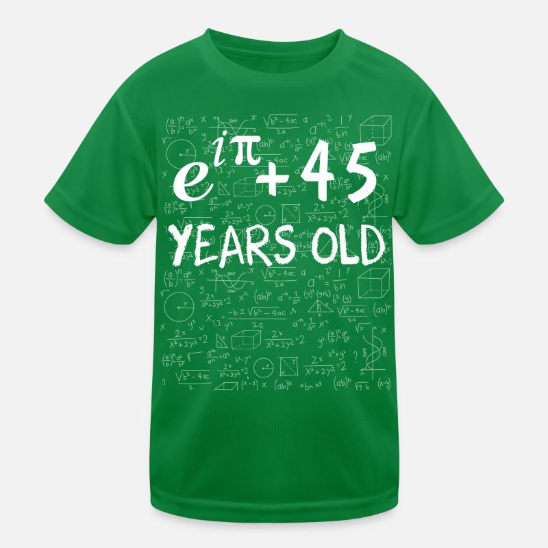 44th Birthday 44 Years Euler Identity Math Gift Kids Functional T-Shirt