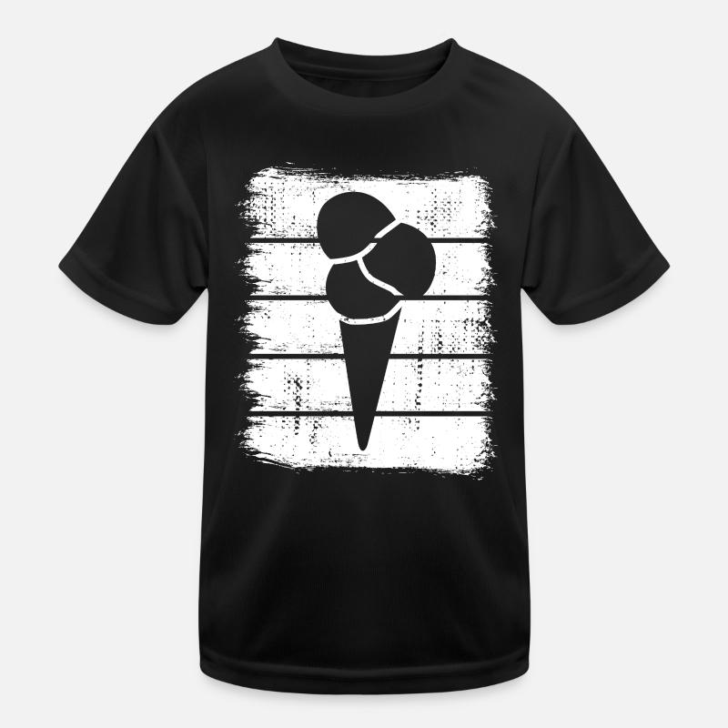 Eis in der Waffel Kinder Funktions-T-Shirt