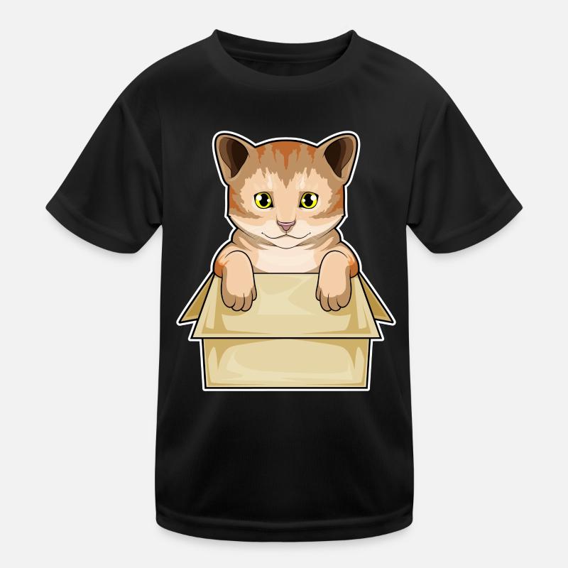 Katze Karton Kinder Funktions-T-Shirt