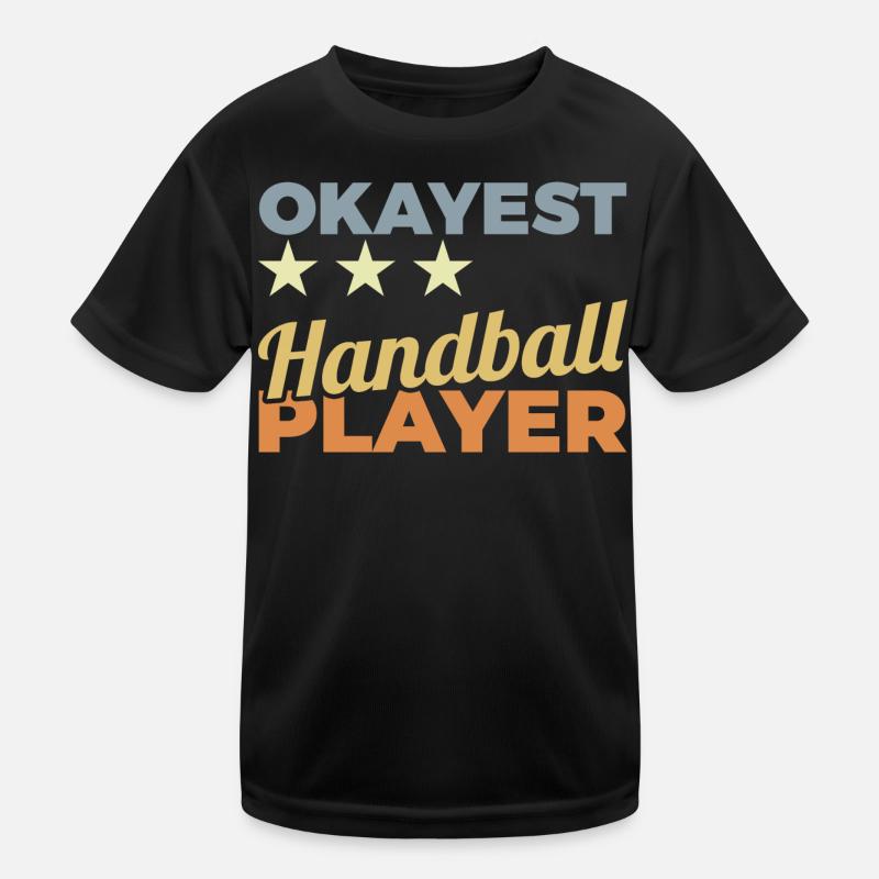 Best Handball Player Kids Functional T-Shirt
