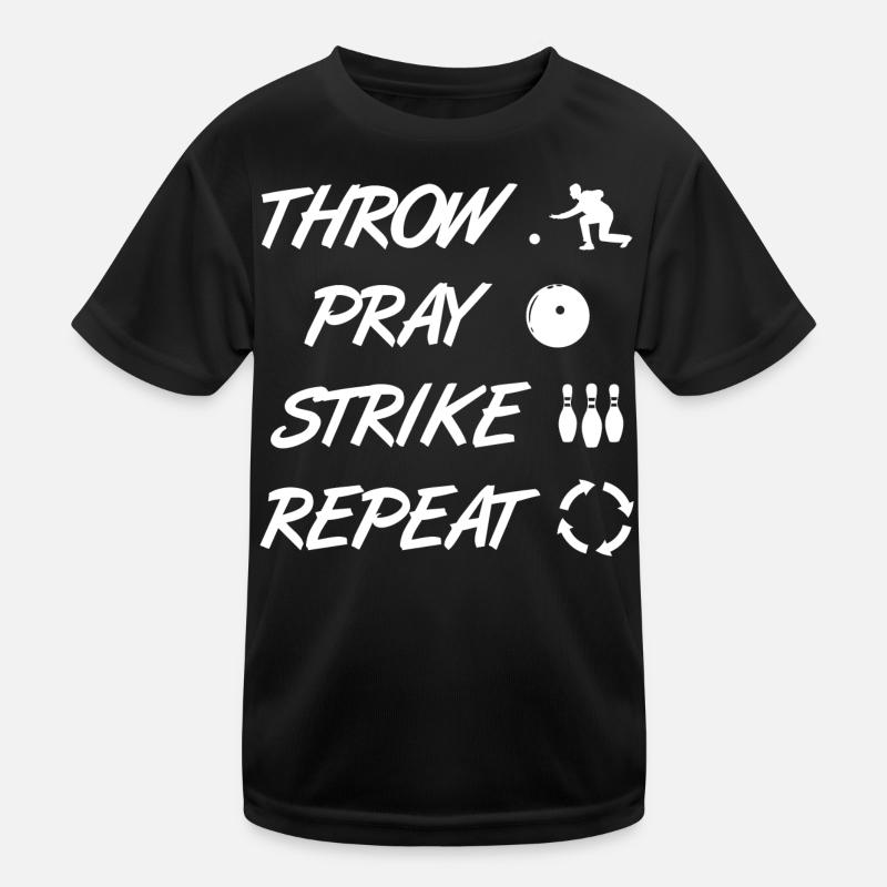 Funny bowler Kids Functional T-Shirt