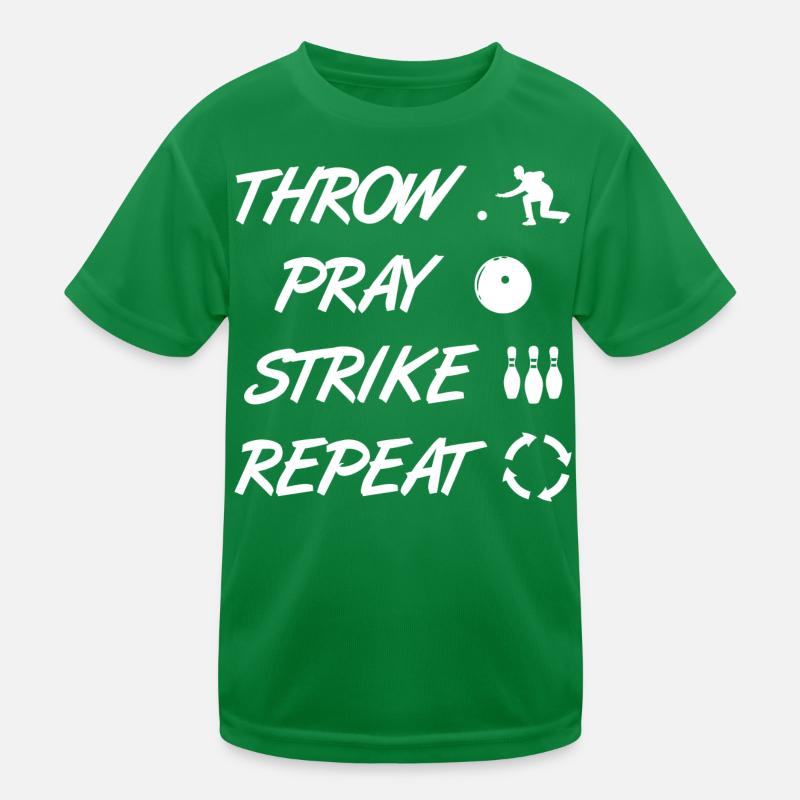 Funny bowler Kids Functional T-Shirt