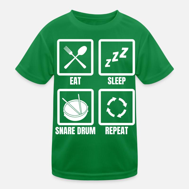 Drummer Schedule Kids Functional T-Shirt