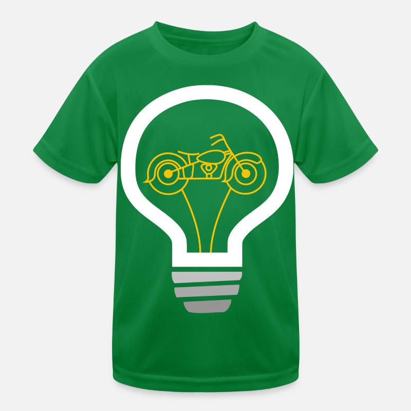 Motorcycle inside bulb Kids Functional T-Shirt