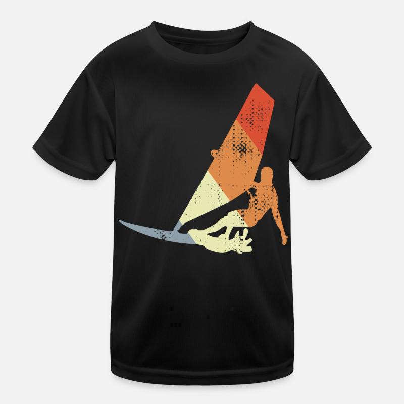 Vintage Windsurfer Kinder Funktions-T-Shirt