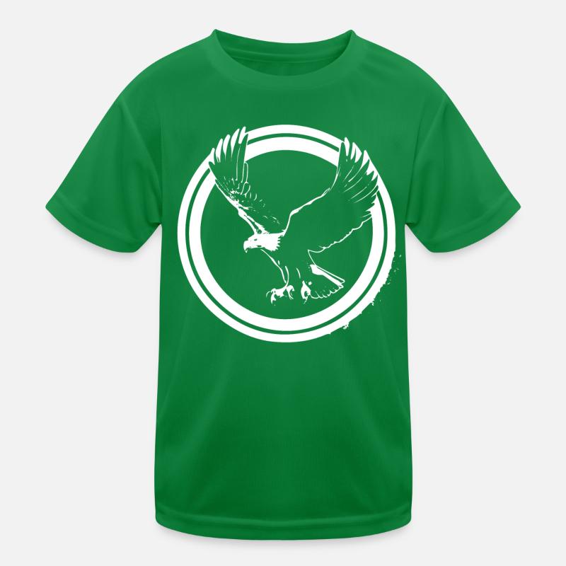Eagle logo in circles Kids Functional T-Shirt