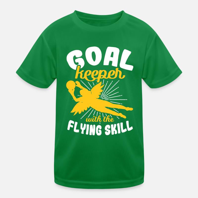 Mädchen Torhüterin Kinder Funktions-T-Shirt
