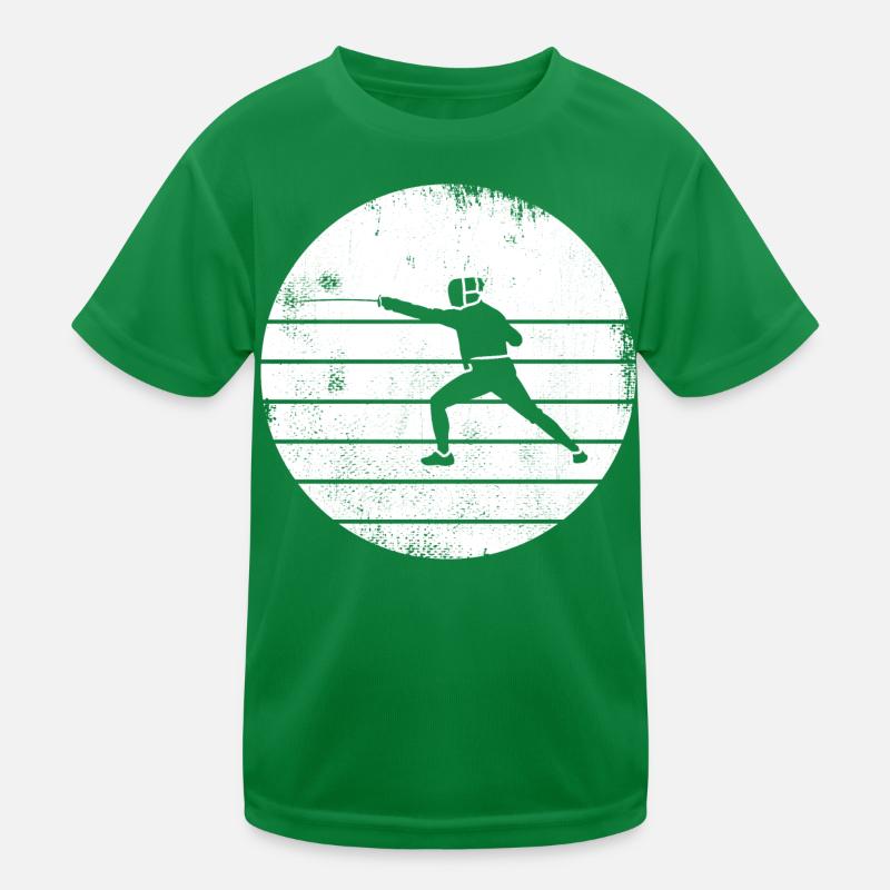 Fechter Zeichnung Kinder Funktions-T-Shirt