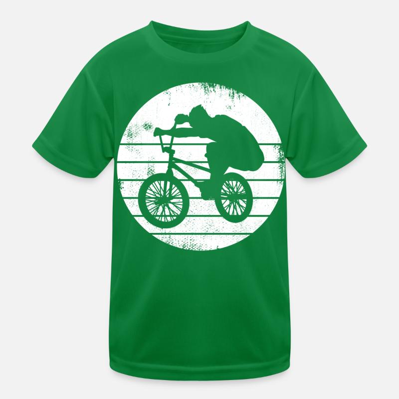 BMX Radfahrer Kinder Funktions-T-Shirt