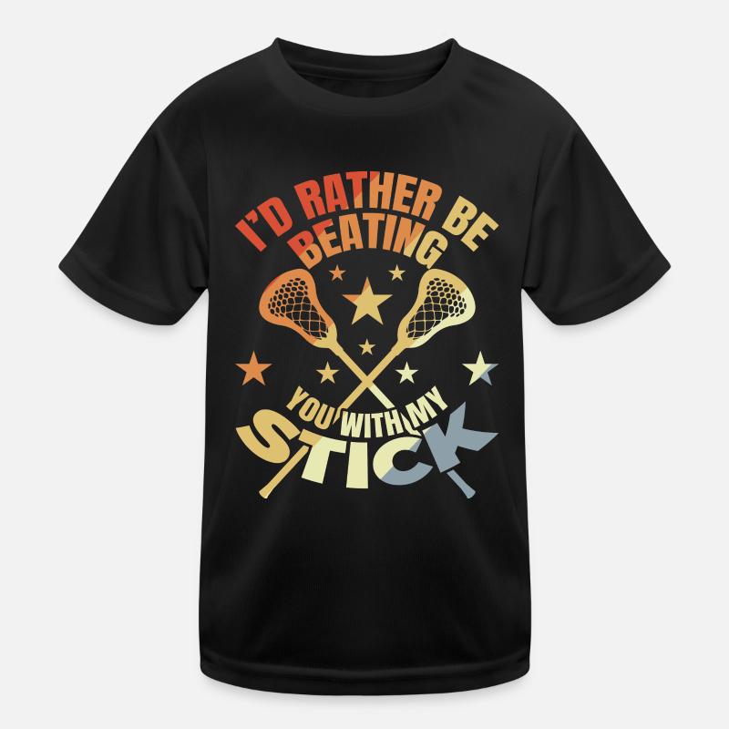 Funny lacrosse joke Kids Functional T-Shirt