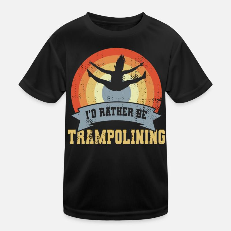 Trampoline saying Kids Functional T-Shirt
