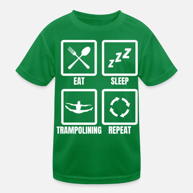 Trampolinist Routine Kinder Funktions-T-Shirt