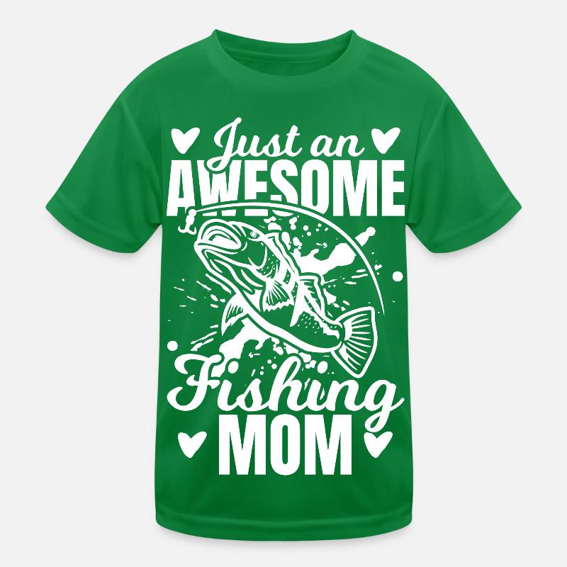Drôle de maman pêcheuse T-shirt sport Enfant