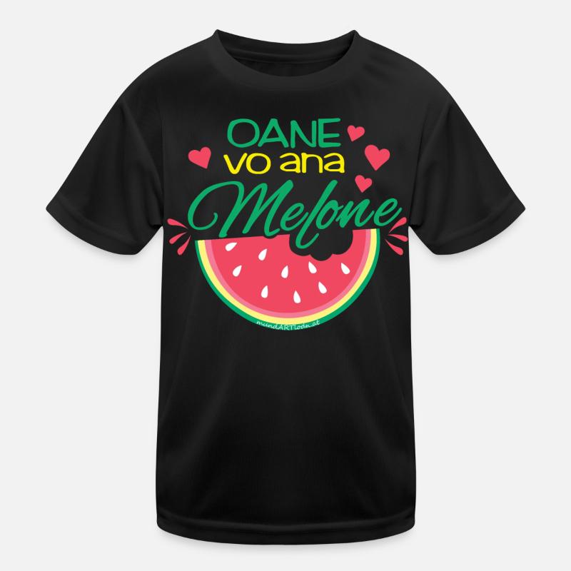 oane vo ana Melone - eine von einer Melone Kinder Funktions-T-Shirt
