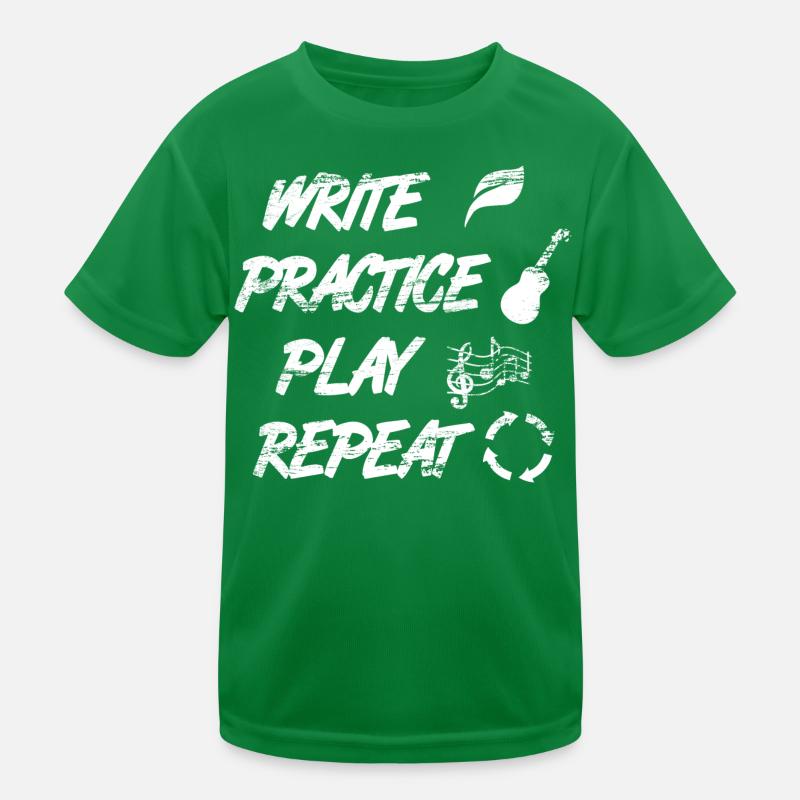 Write Practice Play Repeat Kinder Funktions-T-Shirt
