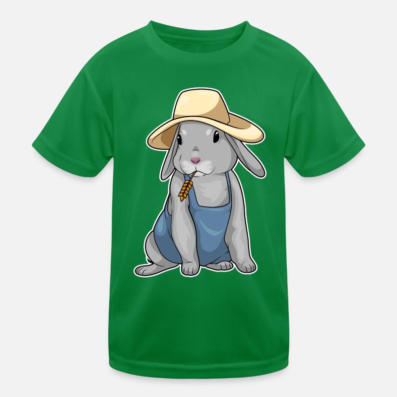 Ferme de blé Éleveur de Lapins T-shirt sport Enfant