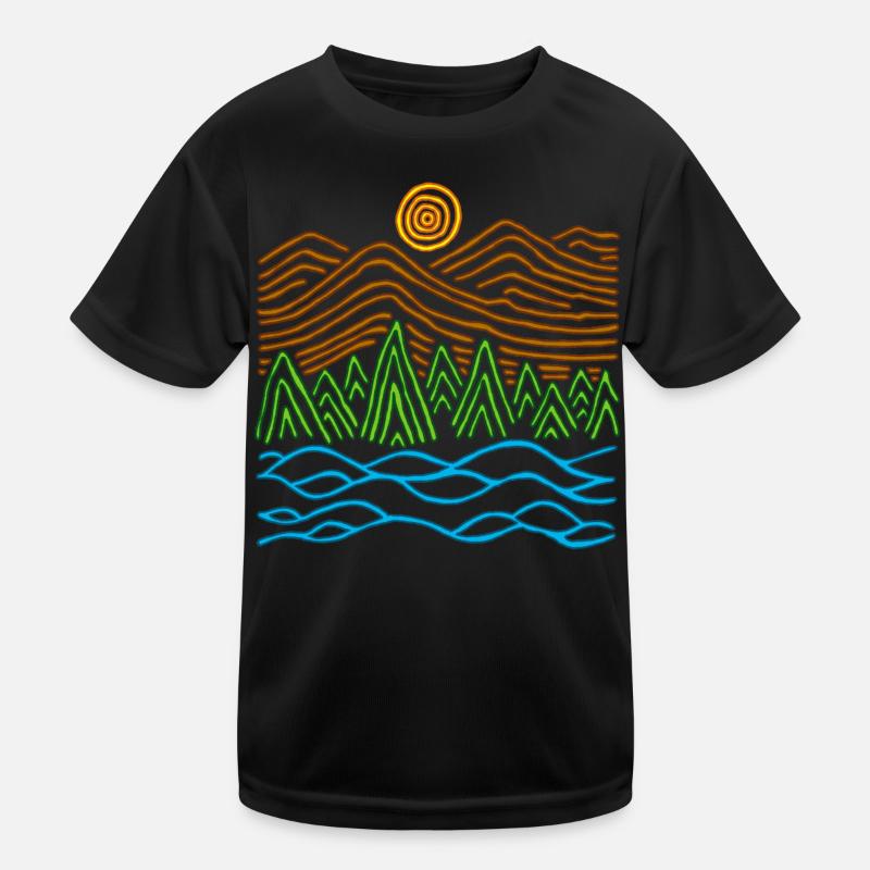 Seltsame Landschaft Kinder Funktions-T-Shirt