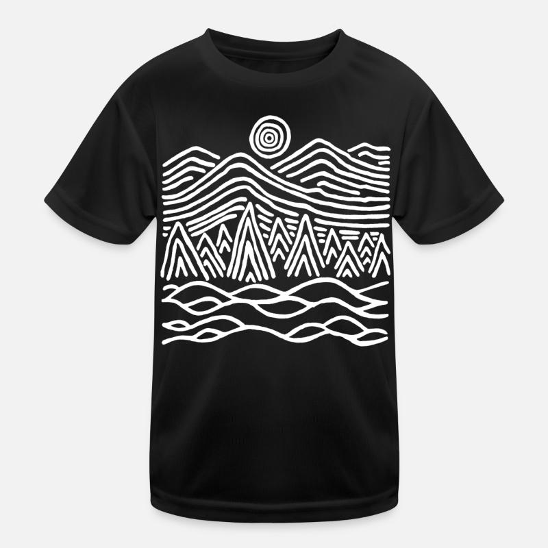 Strange white landscape Kids Functional T-Shirt
