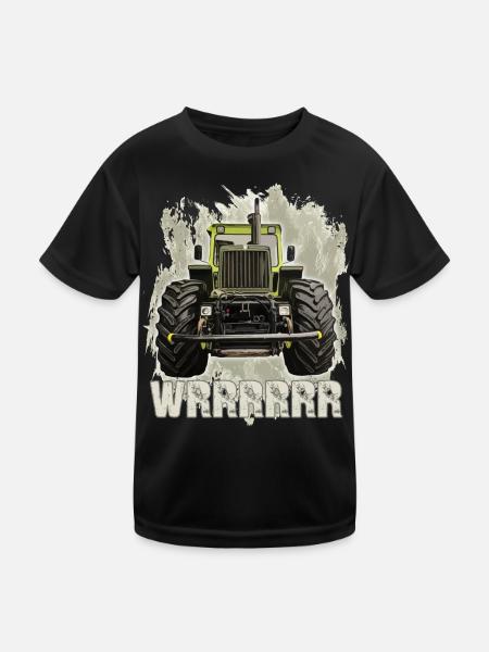 MB trac wrrrrrr - Kinder Funktions-T-Shirt - Schwarz
