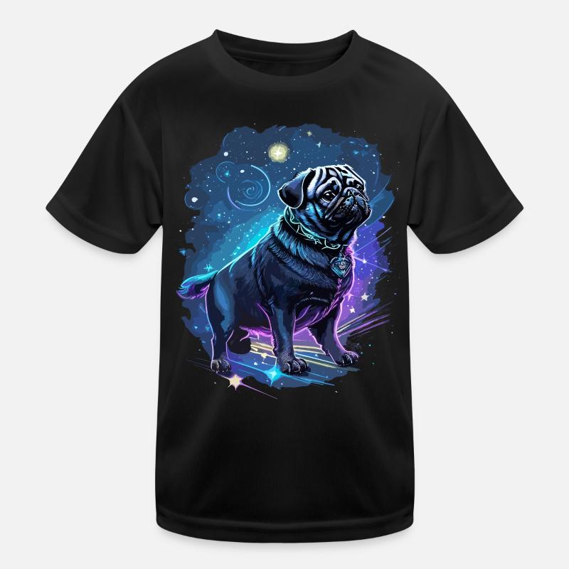 mythical pug dog Kids Functional T-Shirt