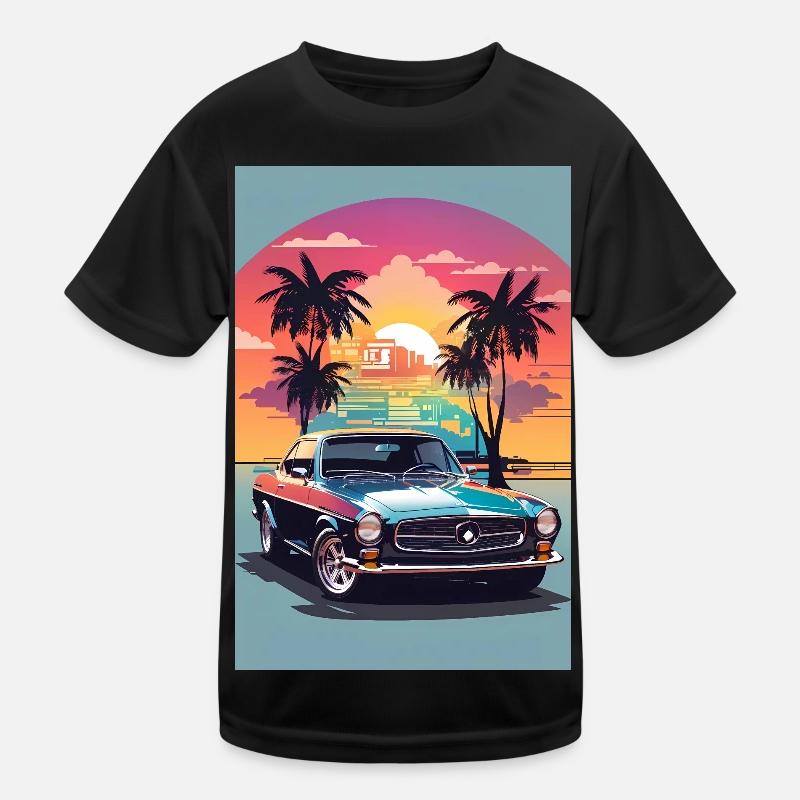 Muscle car Kids Functional T-Shirt