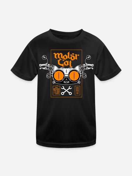 MOTORCAT 02 - Kids Functional T-Shirt - black