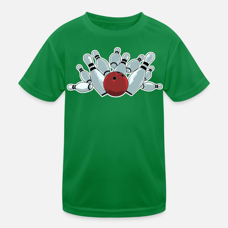 Bowling Strike Kinder Funktions-T-Shirt