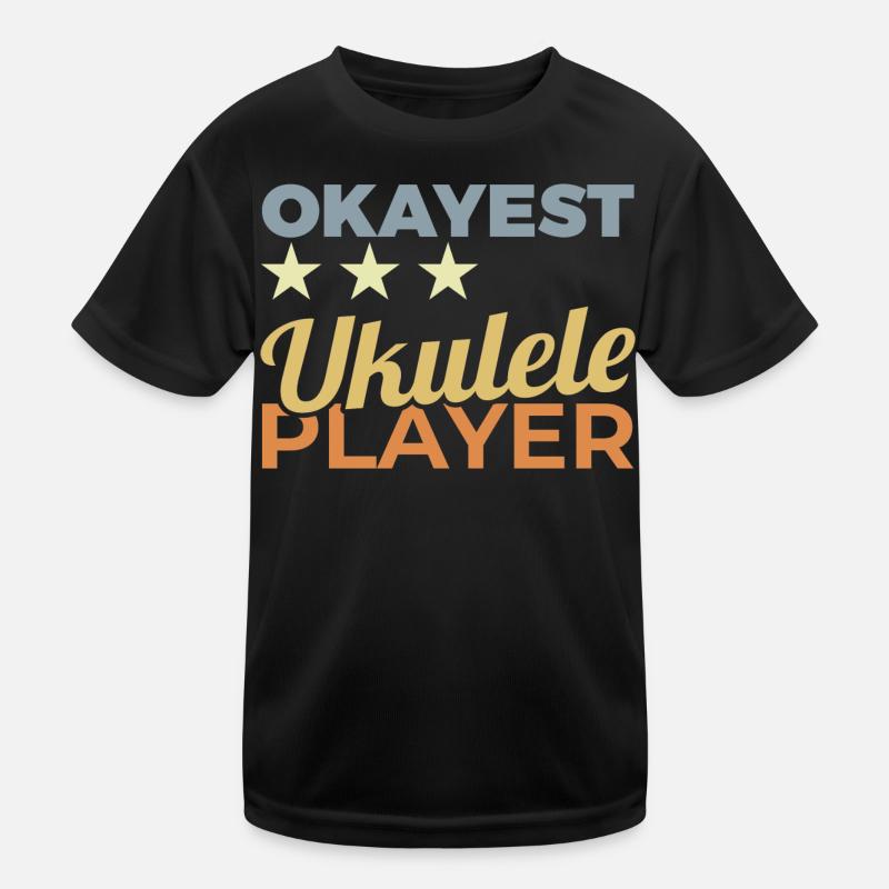 Durchschnittlicher Ukulelist Kinder Funktions-T-Shirt