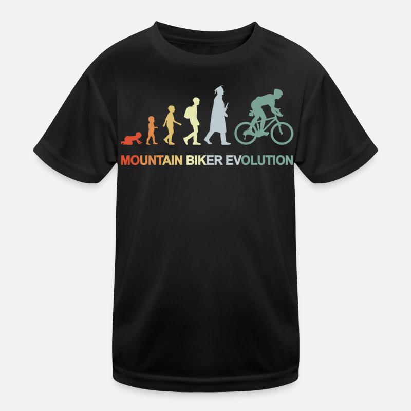 Mountainbiker Evolution Kinder Funktions-T-Shirt