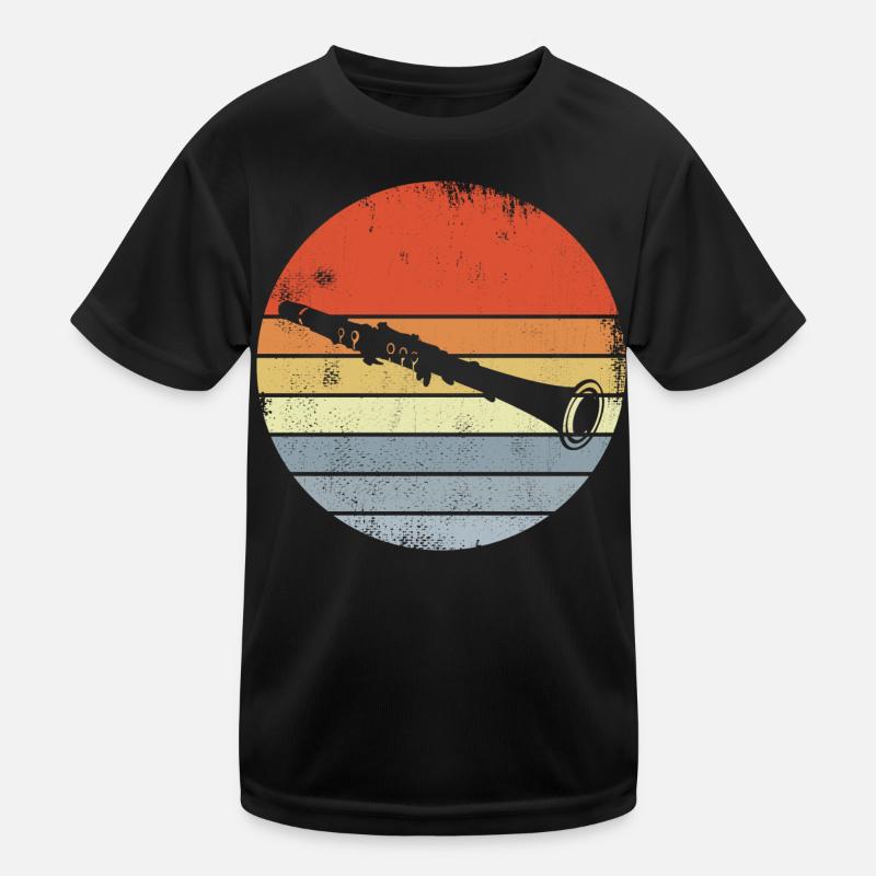 Dessin de clarinette vintage T-shirt sport Enfant