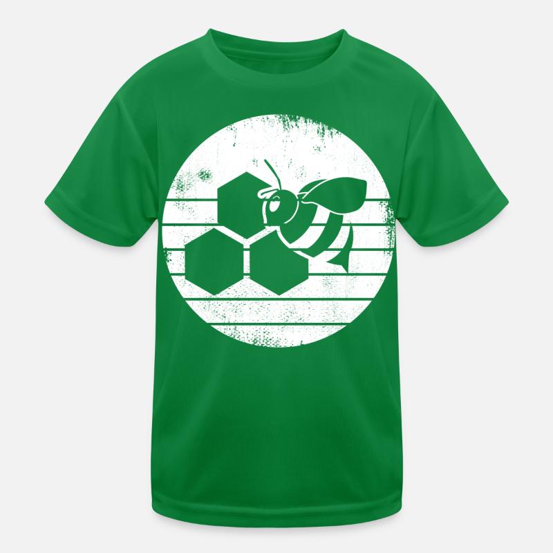 Honey bee sketch Kids Functional T-Shirt