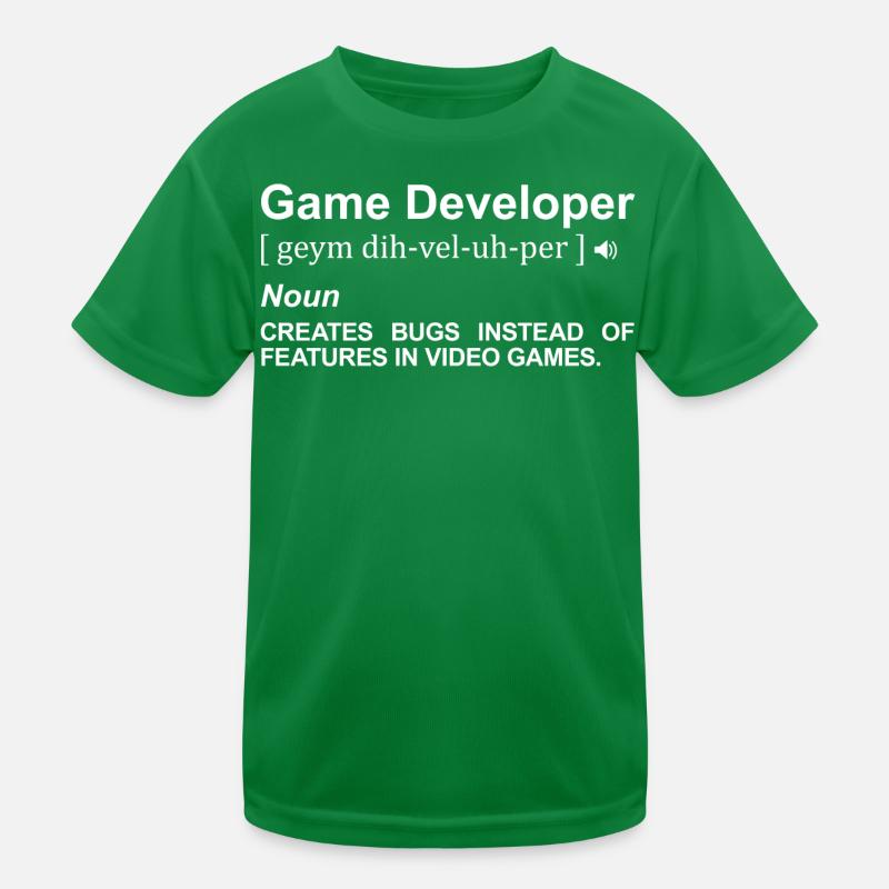 Signification du développeur de jeux T-shirt sport Enfant