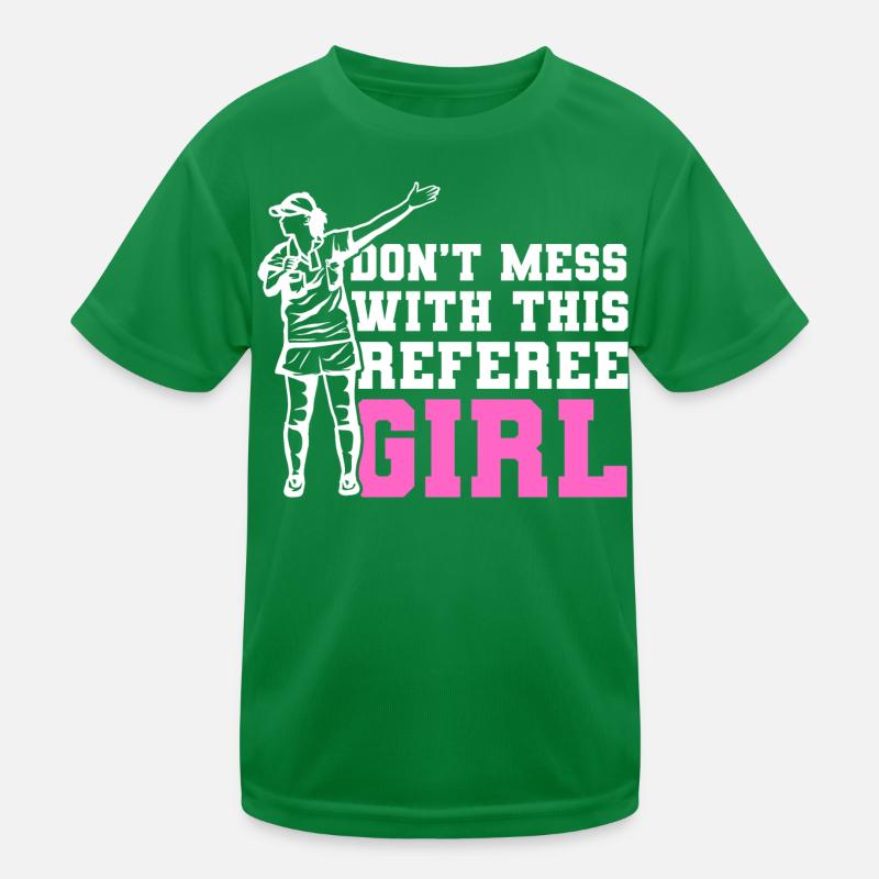 Soccer Referee Kids Functional T-Shirt