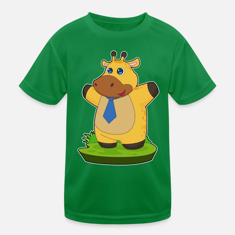 Giraffe Krawatte Kinder Funktions-T-Shirt