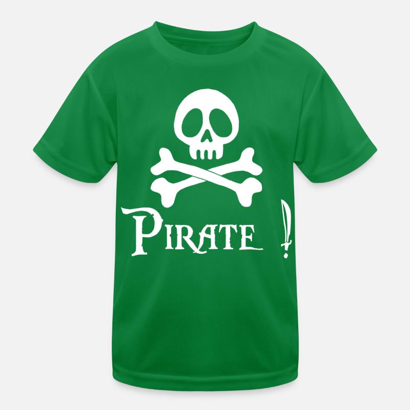 Pirate! (white) Kids Functional T-Shirt