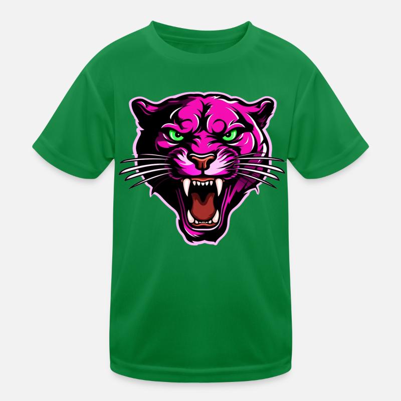 Panther Head Rose T-shirt sport Enfant
