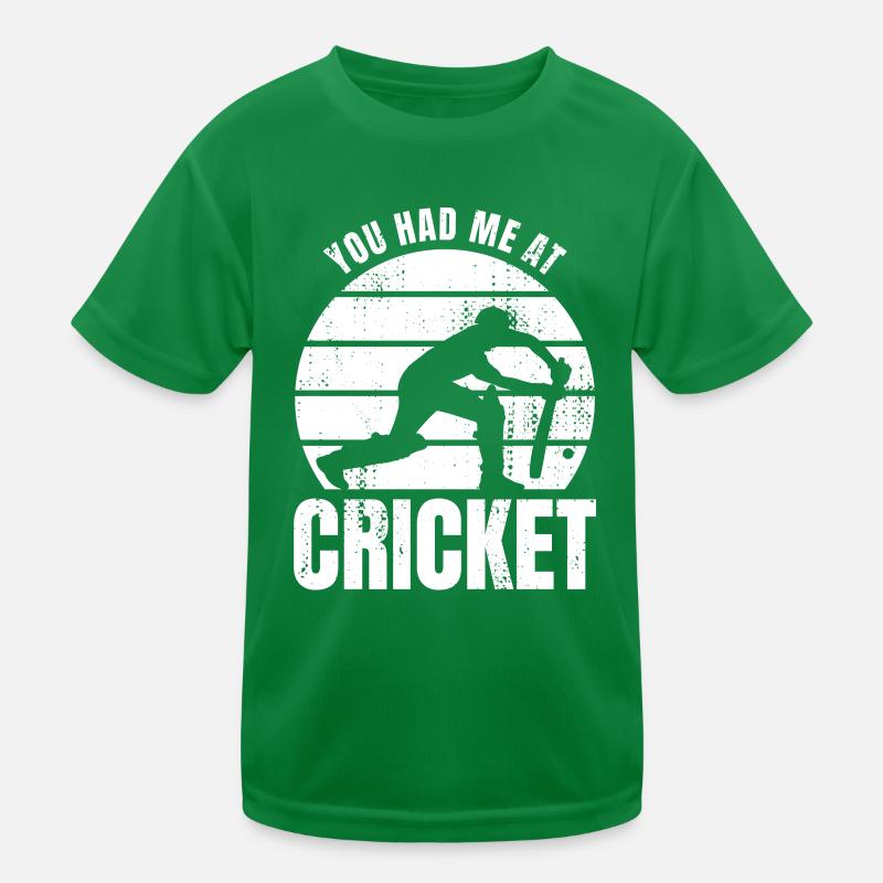 Cricketer Spruch Kinder Funktions-T-Shirt