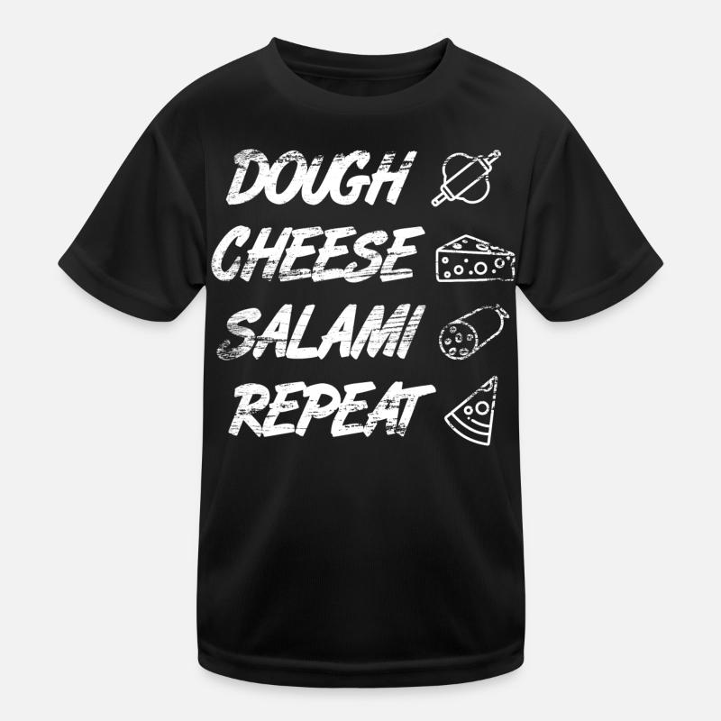Dough Cheese Salami Repeat Kids Functional T-Shirt