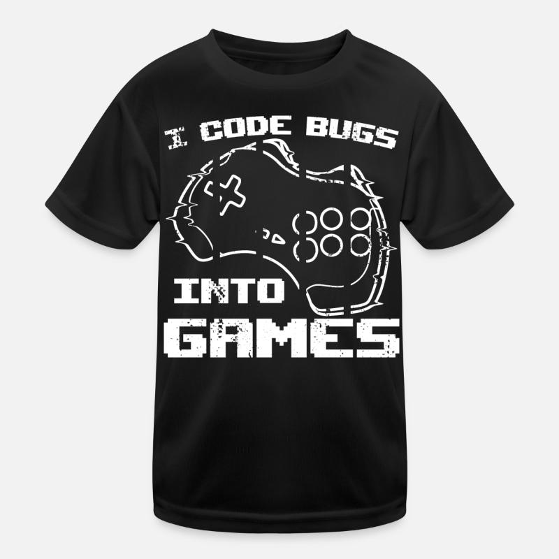 Ich programmiere Bugs in Videospiele Kinder Funktions-T-Shirt