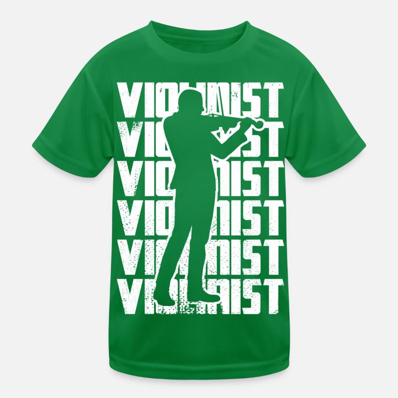 Funny violinist Kids Functional T-Shirt