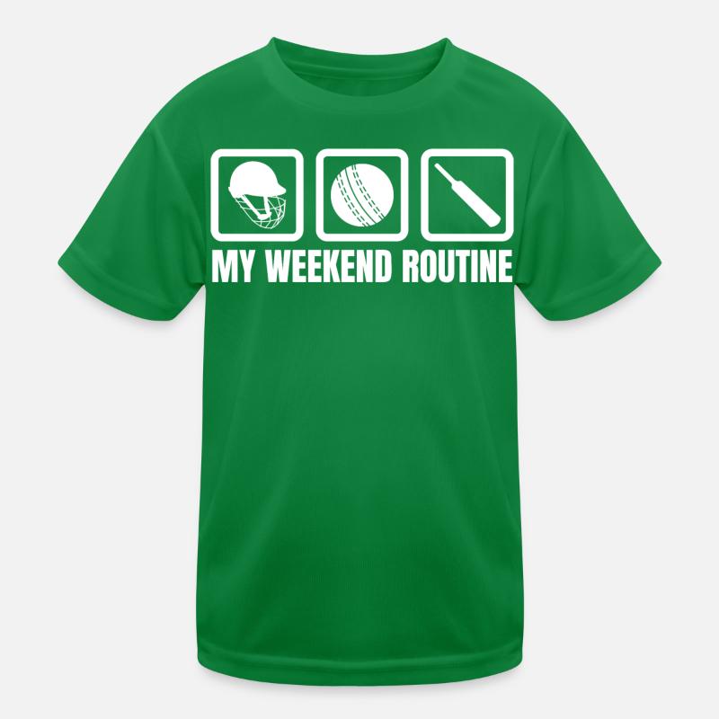 Cricket Wochenende Kinder Funktions-T-Shirt