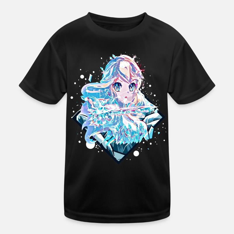 Anime Eisprinzessin Kinder Funktions-T-Shirt