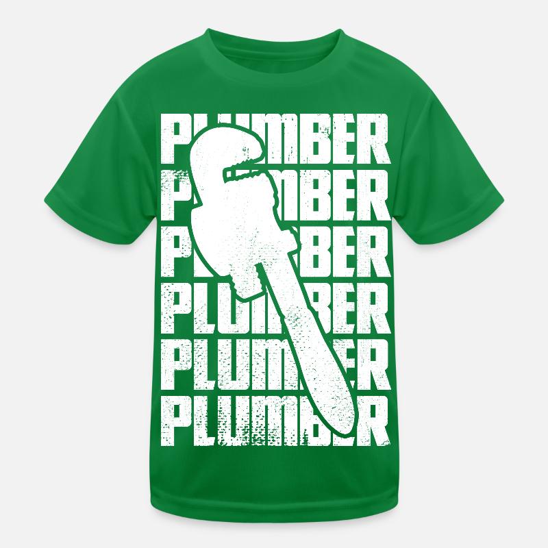 Drôle de plombier T-shirt sport Enfant