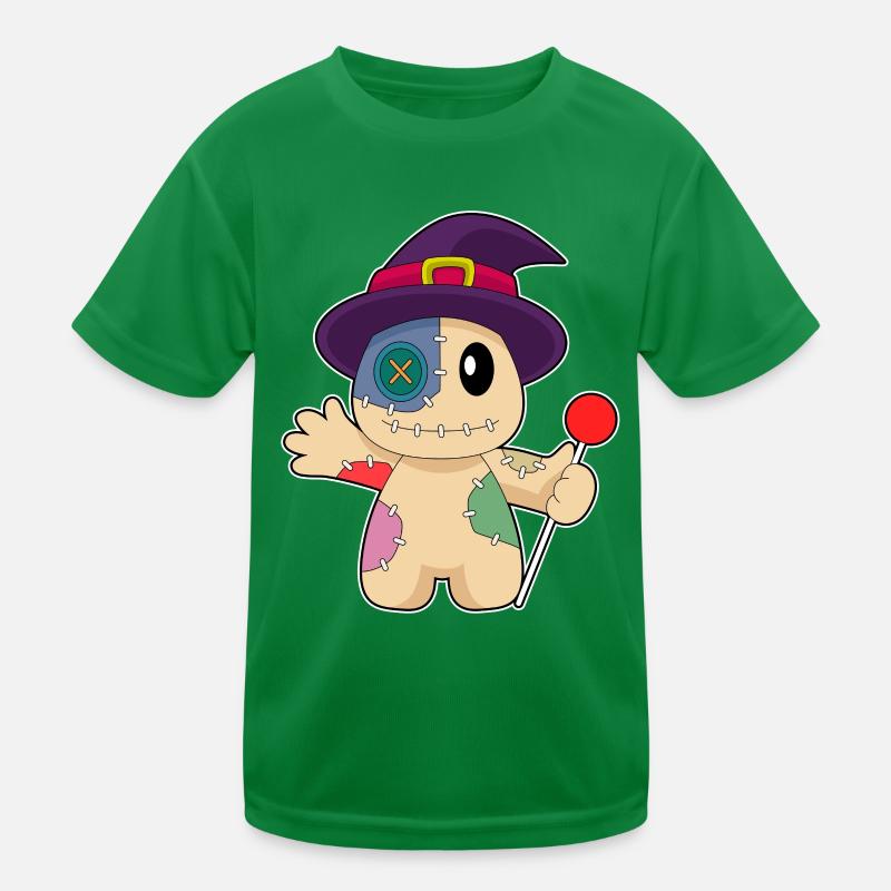 Voodoo Puppe Halloween Kinder Funktions-T-Shirt