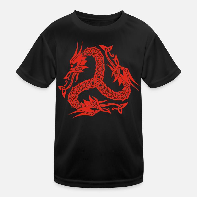 Hydre rouge celte T-shirt sport Enfant