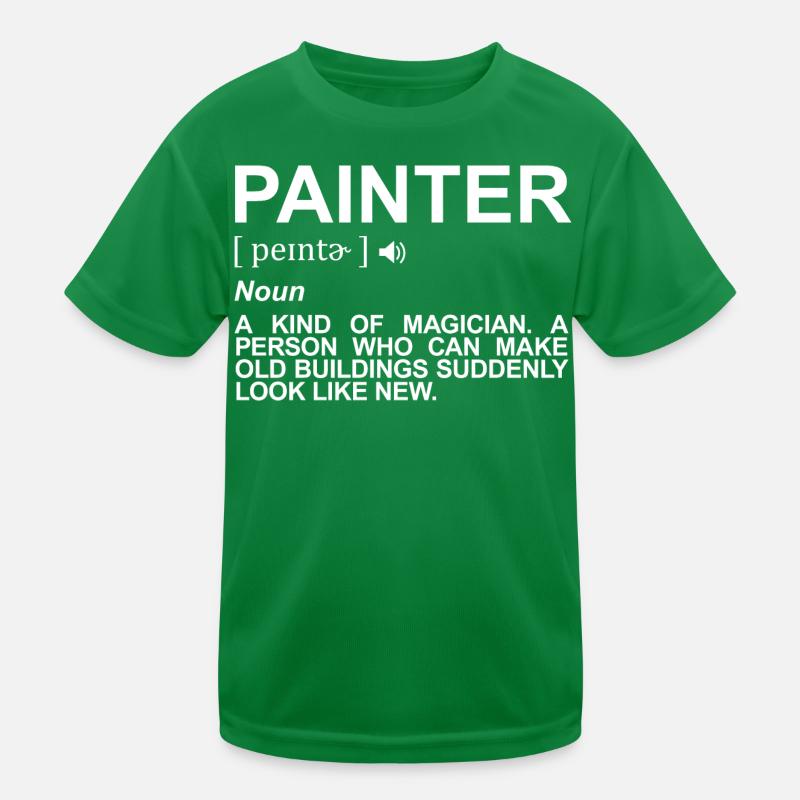 Maler Lackierer Definition Kinder Funktions-T-Shirt